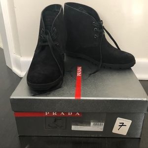 Prada Wedge Bootie